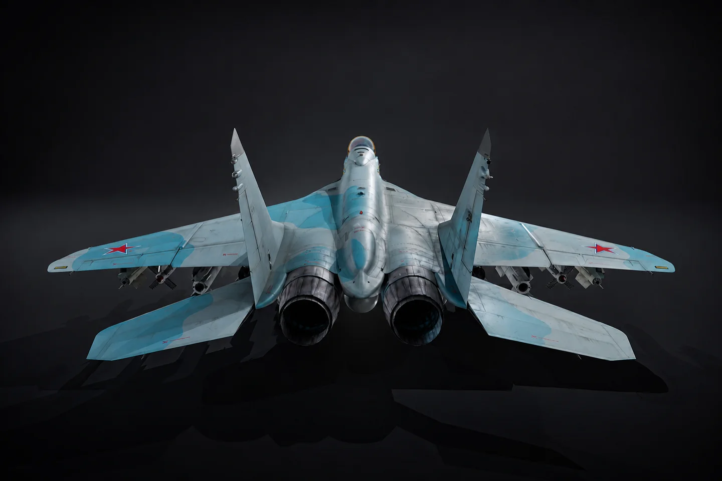 Вид сзади: двигатели РД-33МК