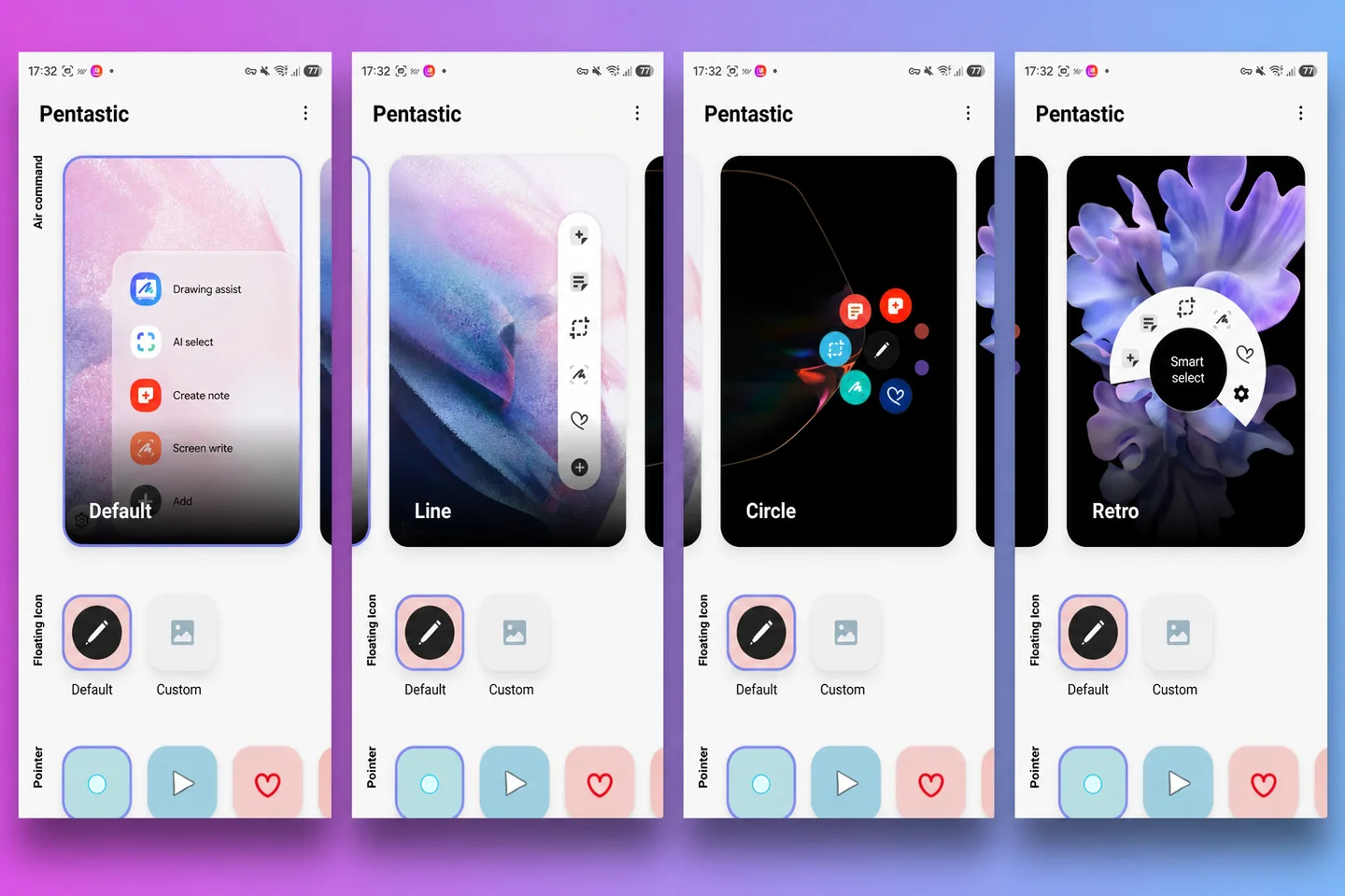 Pentastic: стили меню S Pen