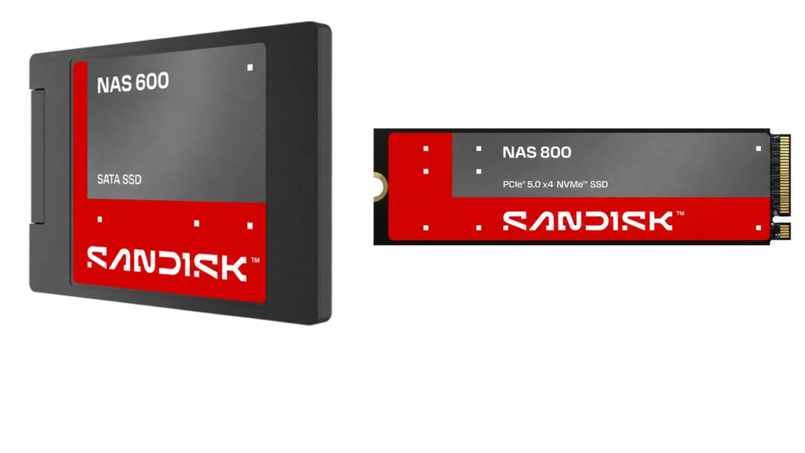 Два накопителя SanDisk для сетевых хранилищ: SATA и M.2